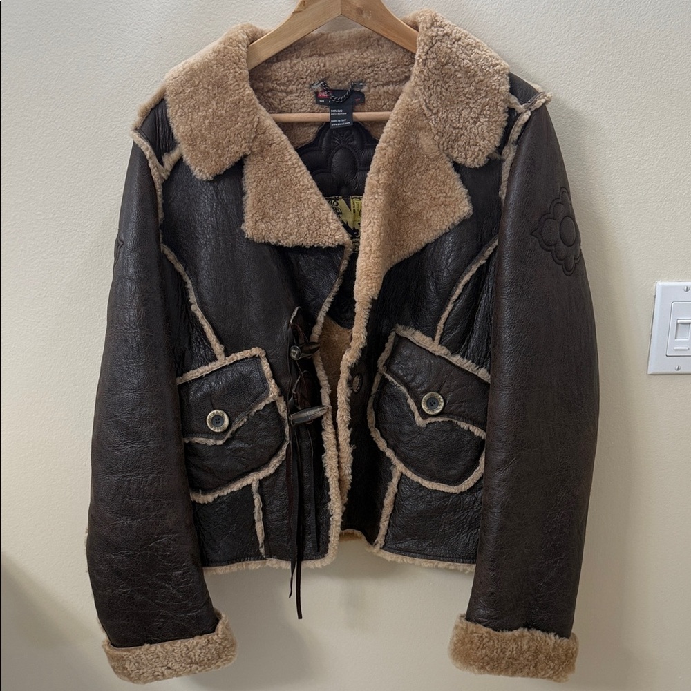 Diesel Women's Brown Teddy Jacket - Picture 2 of 8